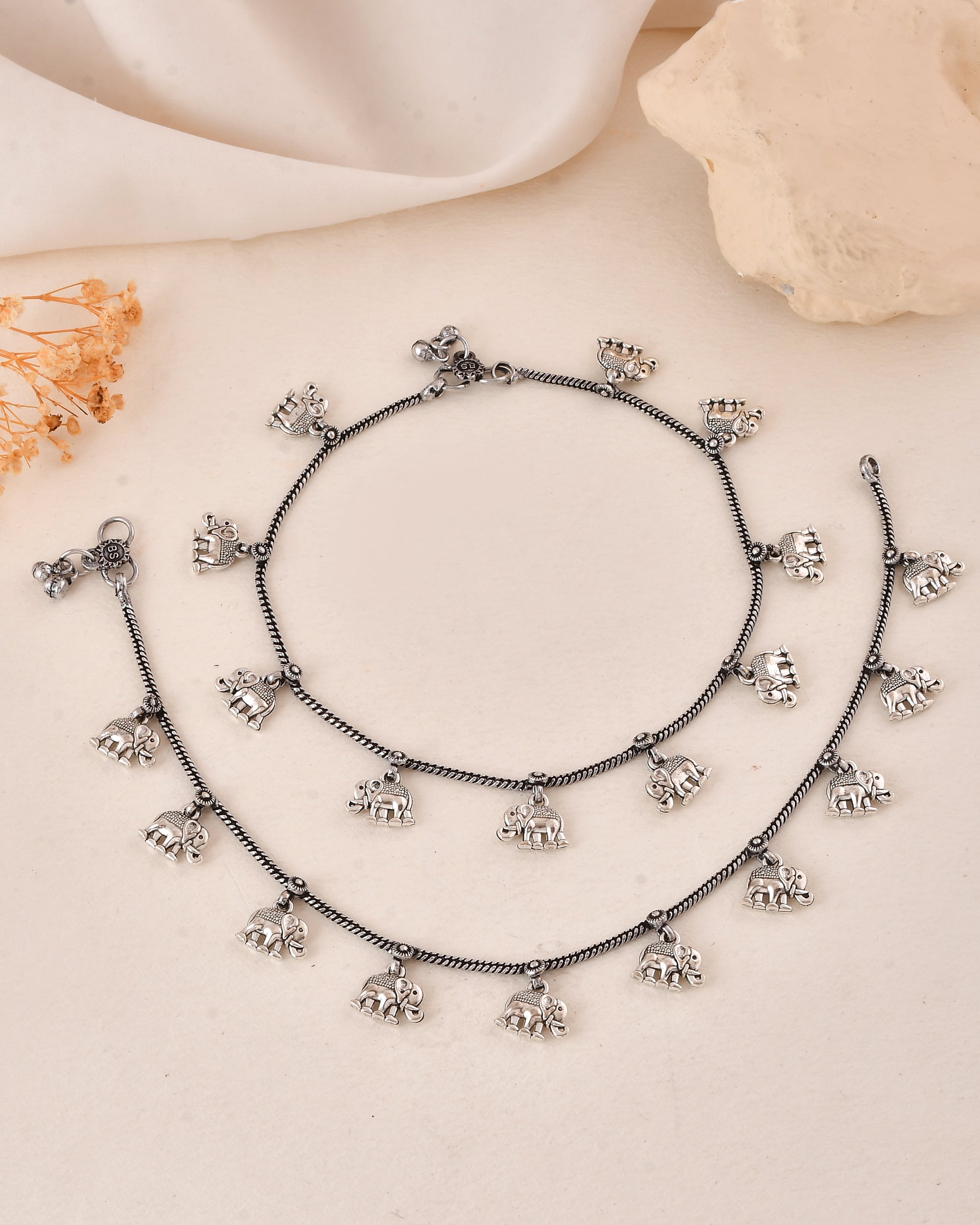 Elephant Shringar Dandiya Anklet Set